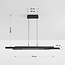 Suspension design dimmable noire avec bois foncé - Liana
