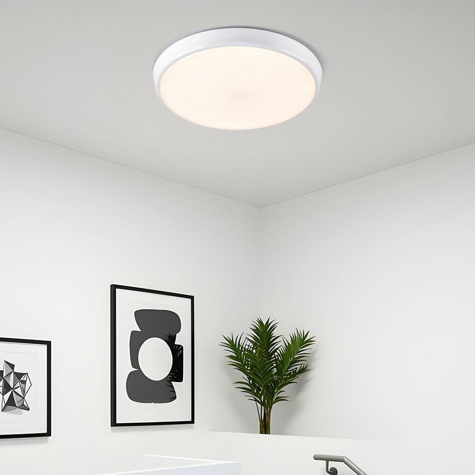 Plafonnier blanc Ø35,2 cm avec température de couleur réglable