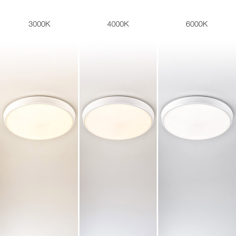 Plafonnier blanc Ø35,2 cm avec température de couleur réglable