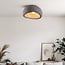 Plafonnier Wabi Sabi Stone Craft effet pierre 48 x 38 cm - gris