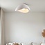 Plafonnier Wabi Sabi Concrete Aura 60 x 47 cm avec effet pierre - blanc