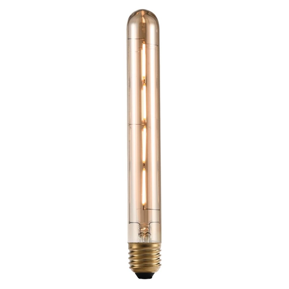 Ampoule filament E27 tube en verre ambré avec filament 4 fils 22,5 cm, 4W, 2200K - dimmable