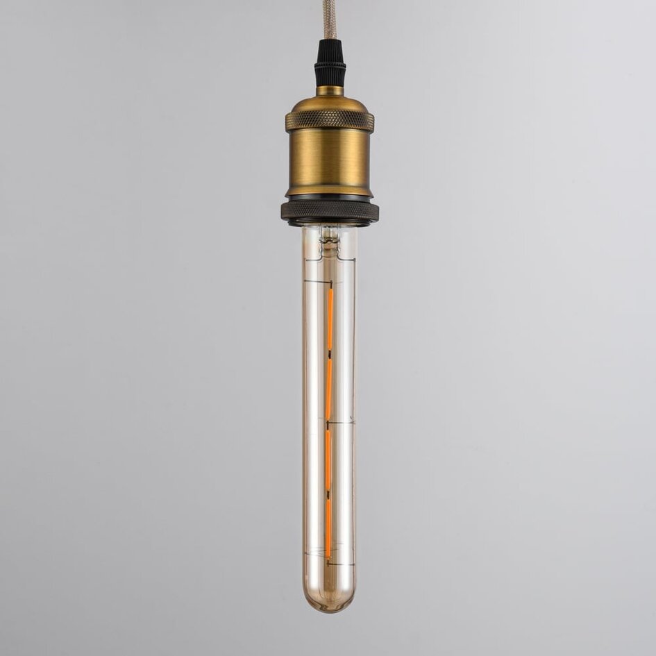 Ampoule tube LED E27 dimmable, ambré 4 fils 22,5 cm (2200K)