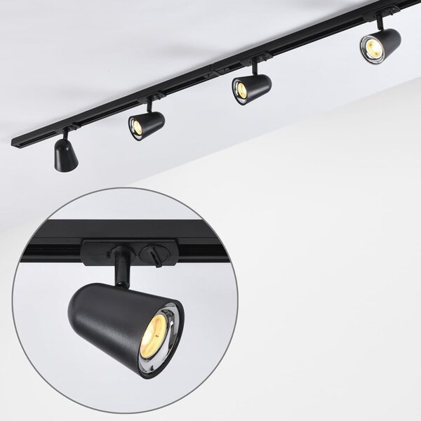 Kit rail monophasé de 1,5 mètre, spots Sev à 3 niveaux d’intensité