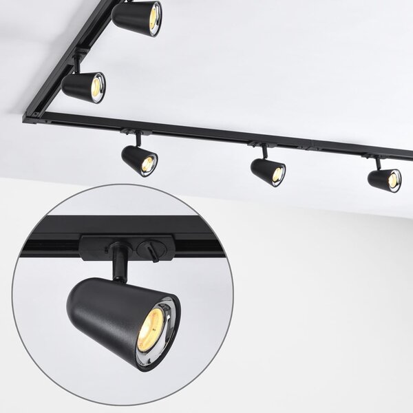 Kit rail monophasé de 3 mètres, spots Sev à 3 niveaux d’intensité