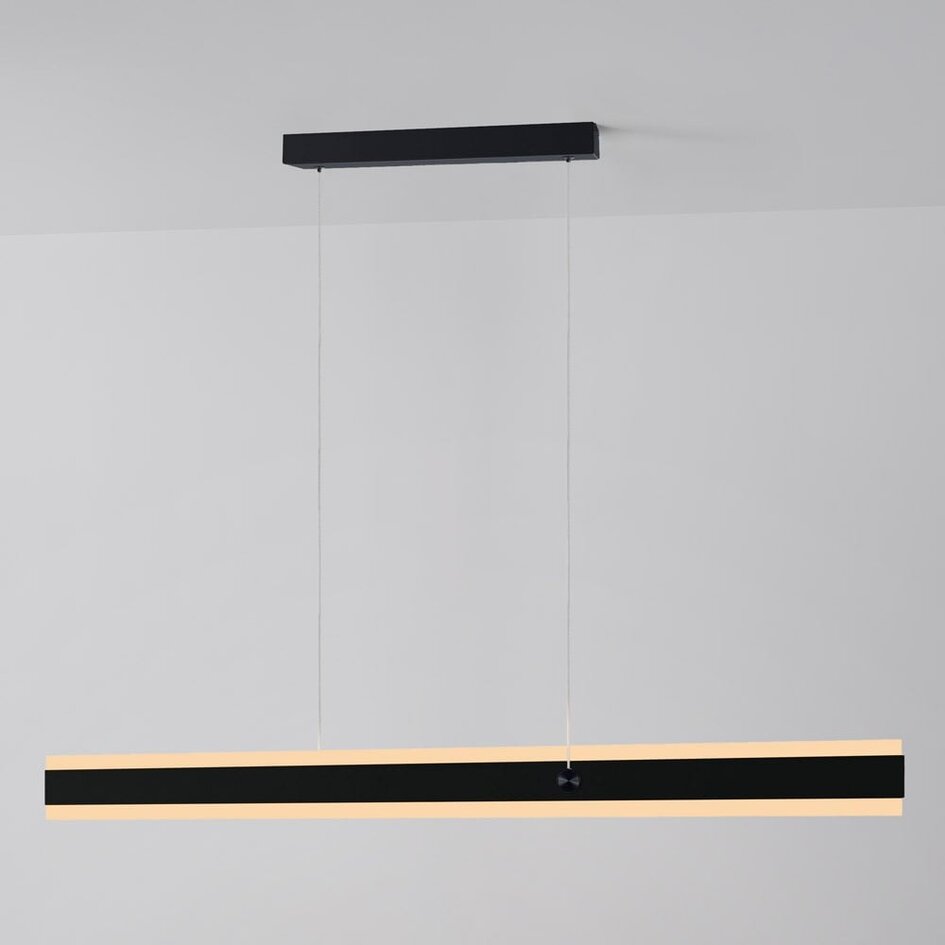 Suspension Andre - noir mat, LED à 3 niveaux et éclairage up-down