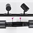 Spot sur rail monophasé Nox, 3 niveaux de gradation - noir