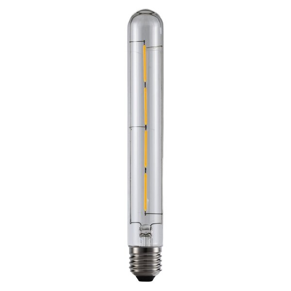 Lampe tube E27 dimmable verre clair avec filament 4W 2700K, 22.5 cm