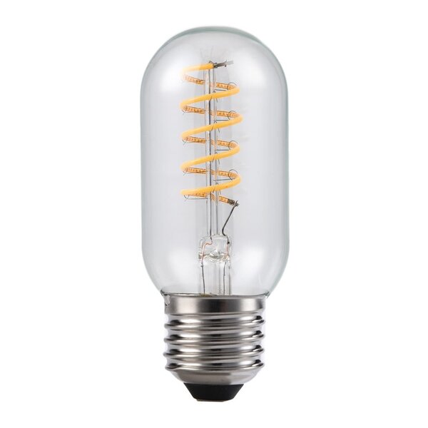 Ampoule tube LED E27 dimmable, spirale transparente 11 cm (2700K)