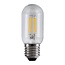 Ampoule tube LED E27 dimmable, verre transparent 11 cm (2700K)