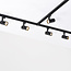 Système de rail monophasé design 3 mètres avec spots Fem - noir