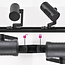 Système de rail monophasé design 1,5 mètre avec spots Fem - noir