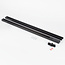 Système de rail monophasé design 1,5 mètre avec spots Fem - noir