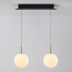 Lampe suspendue de luxe Svea gold avec verre blanc laiteux - 3 niveaux de gradation, 2700K