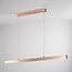 Lampe suspendue minimaliste Ami avec LED à 3 niveaux de gradation - or rose