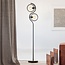 Lampadaire moderne avec verre fumé rond - Curvatura