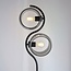 Lampadaire moderne avec verre fumé rond - Curvatura