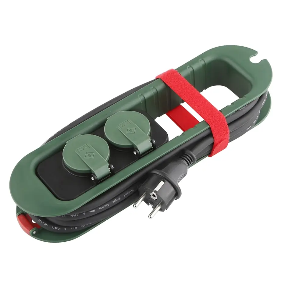 Prise extérieure polyvalente IP44, 3 x 1,5mm² épaisseur du cordon (pas compatible prise terre)