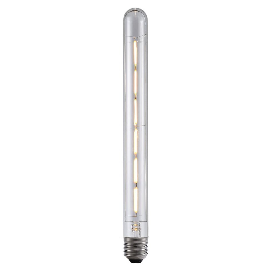 Ampoule tube LED E27 dimmable, transparent 6 watts 30 cm (2700K)