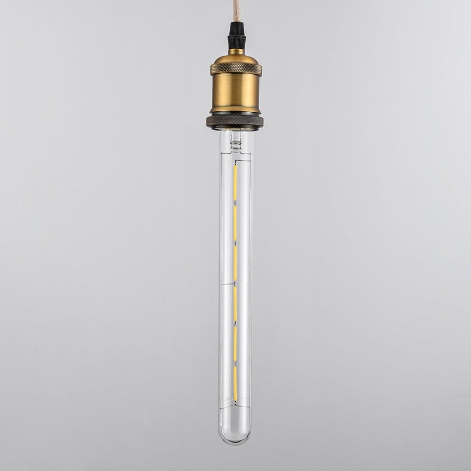 Ampoule filament E27 tube en verre transparent 6W 2700K, 30 cm - dimmable