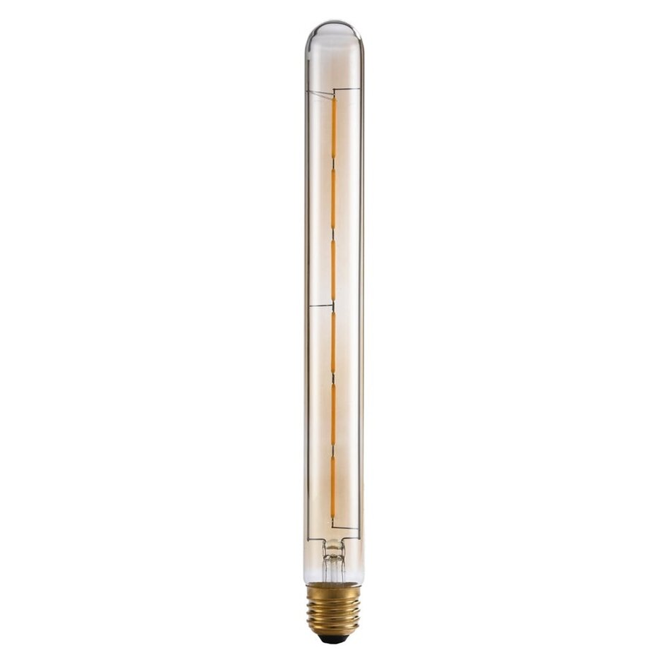 Ampoule filament E27 tube en verre ambré avec filament 6W 2200K, 30 cm - dimmable