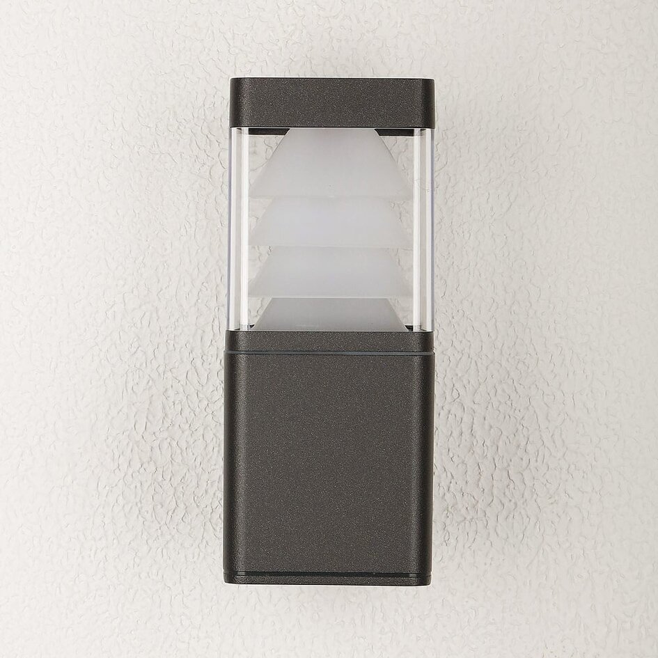 Applique murale extérieure Caio - anthracite avec LED intégrée