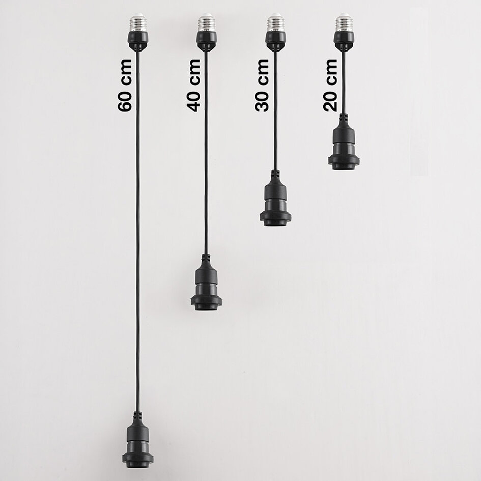 Suspension E27 20, 30, 40 et 60 cm (hors ampoule)