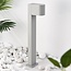 Lampe d'extérieur sur pied Simone gris clair - 50 cm