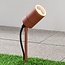 Spot de jardin moderne Clark - brun rouille