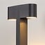 Lampe d'extérieur sur pied Simone à deux têtes rondes noire