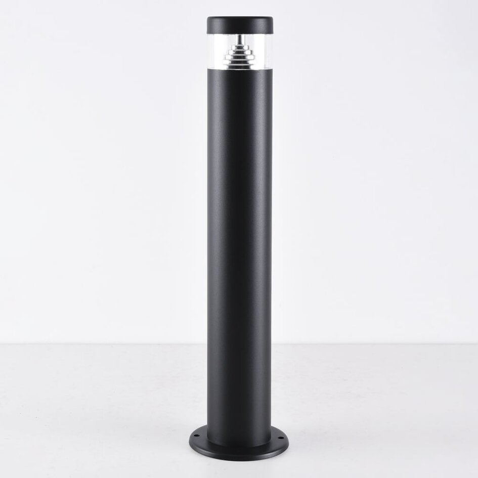 Lampadaire Tierra en acier inoxydable - noir