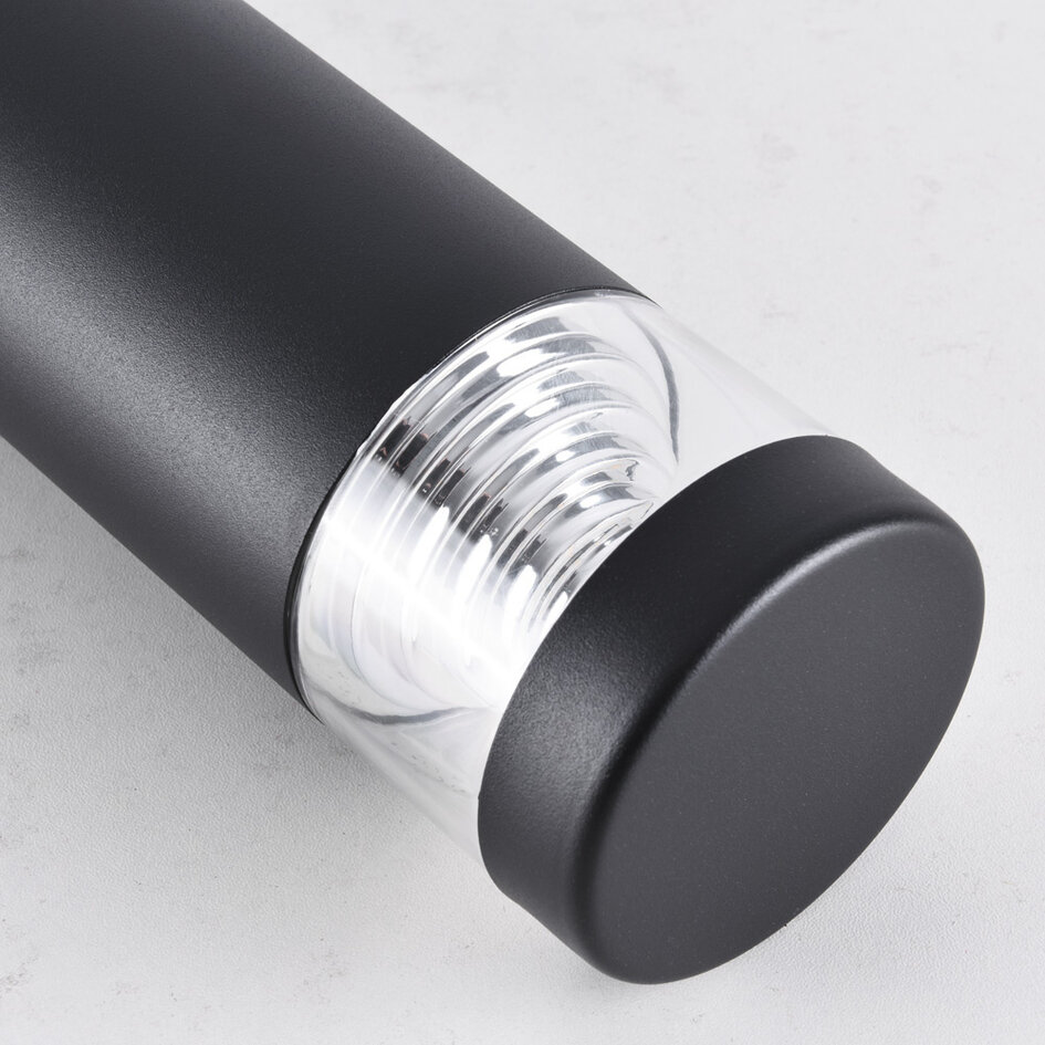 Lampadaire Tierra en acier inoxydable - noir