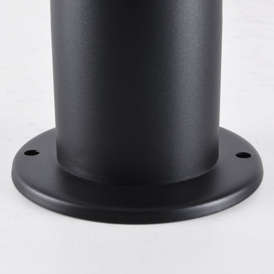 Lampadaire Tierra en acier inoxydable - noir