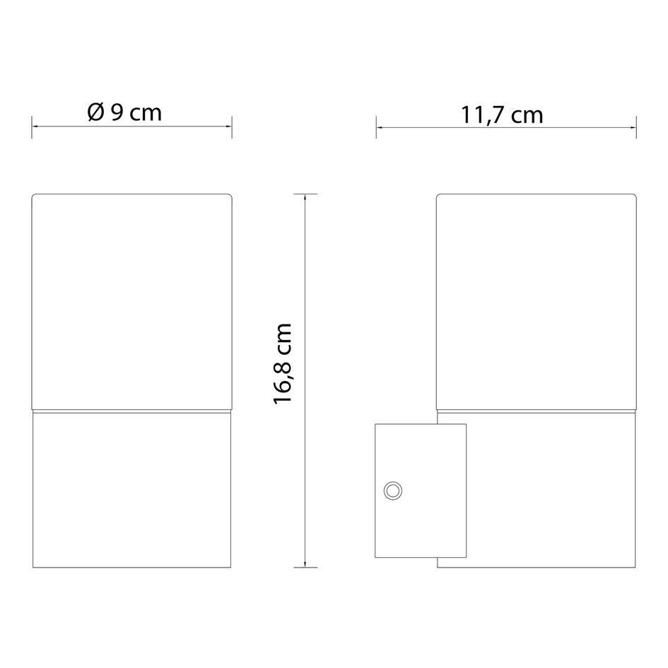Lampe d'extérieur moderne Juliano en aspect bois