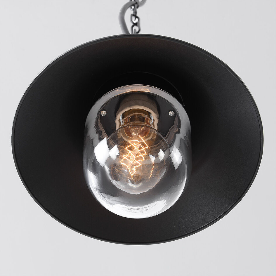 Lampe suspendue d'extérieur Jette - noir