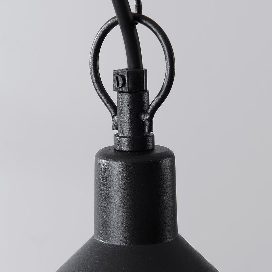 Lampe suspendue d'extérieur Jette - noir