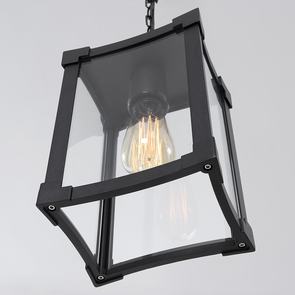 Lampe suspendue industrielle d'extérieur Joya - noir