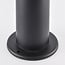 Lampe d'extérieur sur pied Lucia en acier inoxydable noir - 40 cm