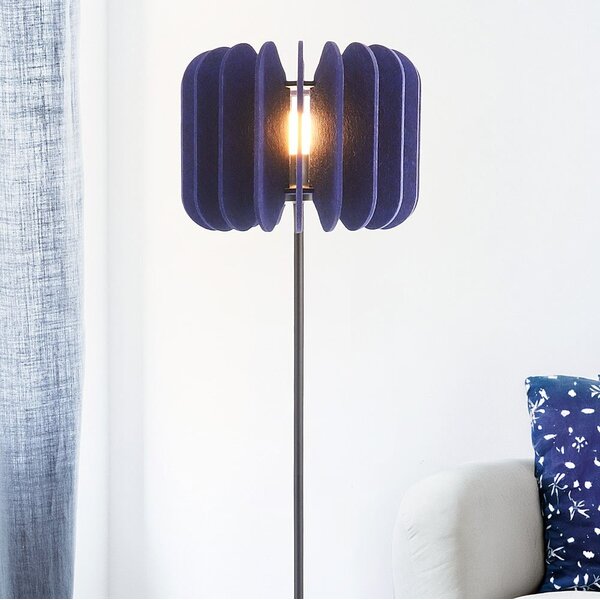 Lampadaire en feutre PET, bleu marine - Lenthe Lampadaire en feutre PET, bleu marine - Lenthe