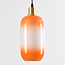 Suspension 1 lumière Anne - verre orangé