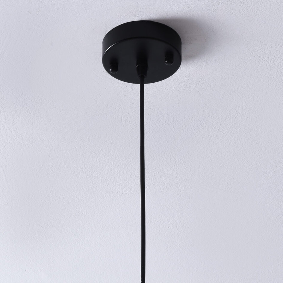 Lampe suspendue à 1 lumière Trinidad avec verre ambré - variante 1