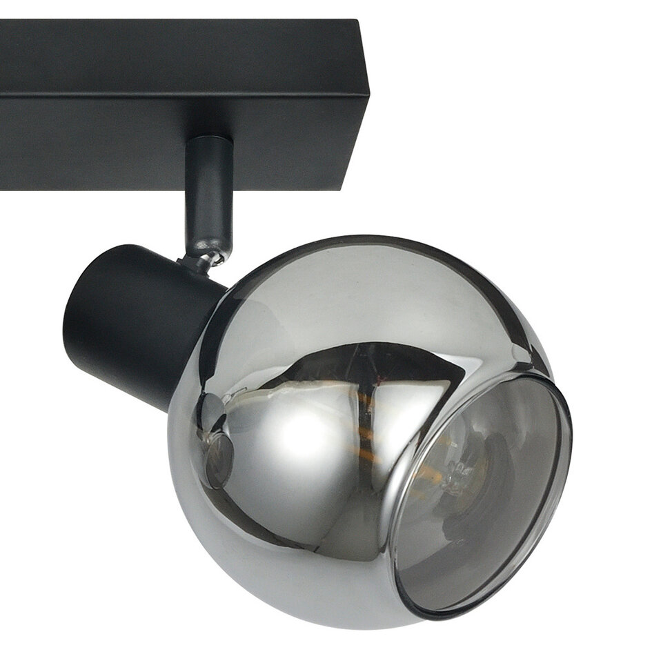 Plafonnier avec verre fumé, 3 lumières - Detroit