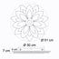 Plafonnier Acis - design floral à température de couleur réglable