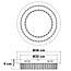 Plafonnier de luxe cristal LED 3 niveaux dimmable - Diamond