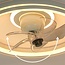 Ventilateur de plafond Ikaros - blanc avec fonction été/hiver et LED