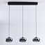 Suspension Vive en verre fumé et LED dimmables à 3 niveaux