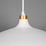 Lampe suspendue industrielle avec détails dorés - Zelta