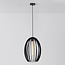 Lampe suspendue à 1 lumière Oval - noir