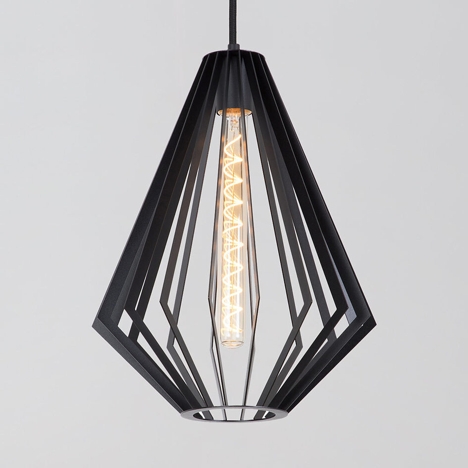 Lampe suspendue à 1 lumière Penta - noir