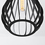 Lampe suspendue à 1 lumière Gabbia - noir